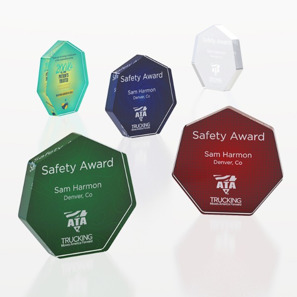 CD1365 - Heptagon Freestanding Acrylic Award