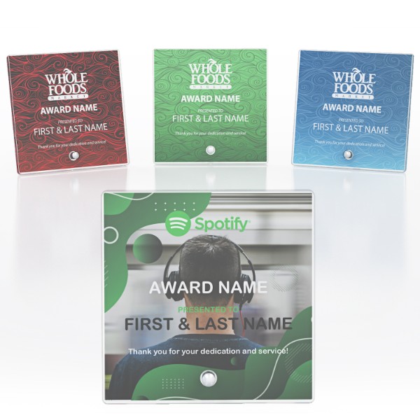 CD1367 - Square Acrylic Award with Pin Stand