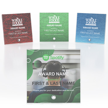 CD1367 - Square Acrylic Award with Pin Stand