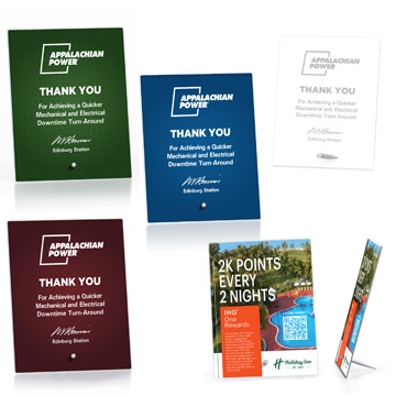 CD1402 - Clear Acrylic Display Signage with Pin Stand