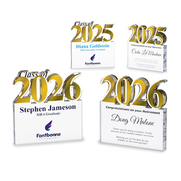 CD1500 - Pinnacle Year Acrylic Award