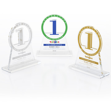 CD1504 - Anniversary Achievement Acrylic Award on Base