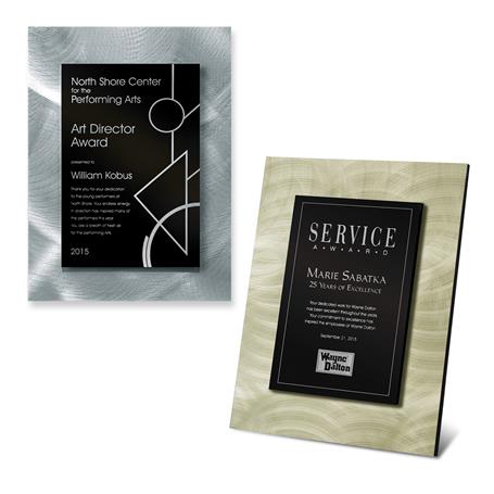 CD435* - Medium Architectural Swirl Metal Face Wall Plaque