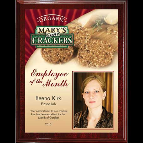 CD547AMH - Medium Digi-Color Direct Mahogany Plaque