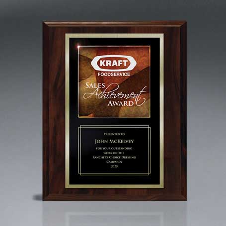 CD835 - Art Glass Accented Lasered Plaque