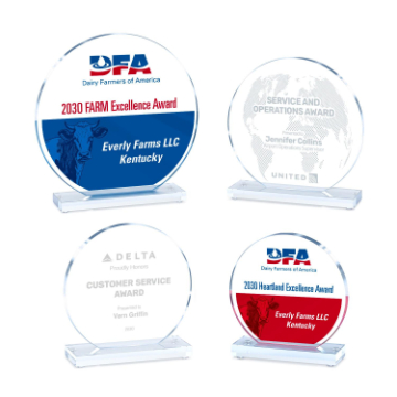 CD943B - Clear Acrylic Circle on Clear Base