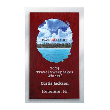 CD971BA - Wood and Silver Backer Digi-Color Plaque