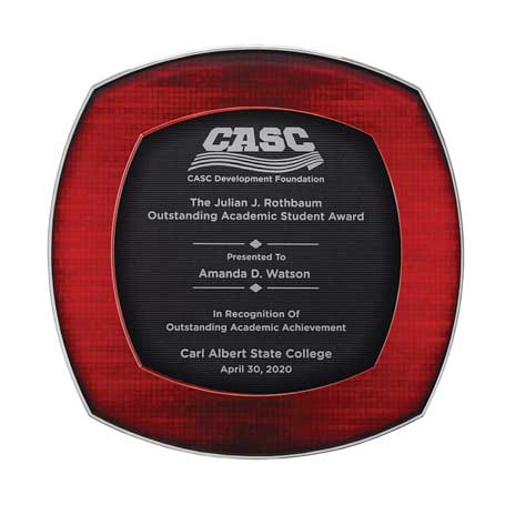 CD973ARD - Florentia Acrylic Plaque, Red