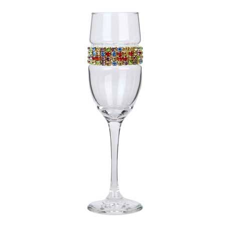 BCFCF - Blank Champagne Flute Confetti Bracelet