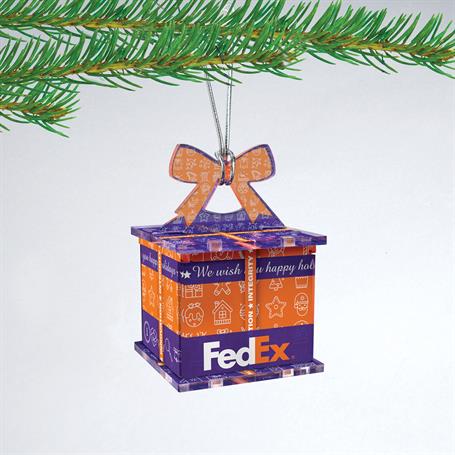 CM104 - Acrylic Build A Giftbox Christmas Ornament