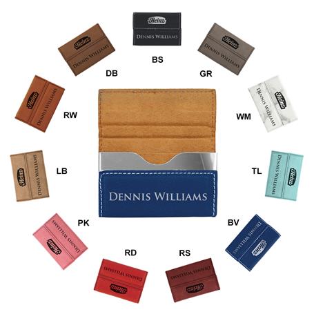 CM243* - Leatherette Hard Business Card Case