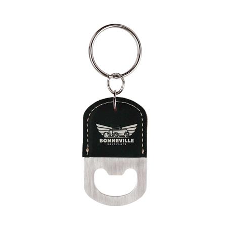 CM330 - Leatherette Bottle Opener Keychain