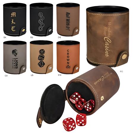 CM370 - Leatherette Dice Cup Set