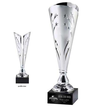 CM400C - Silver Star Cutout Trophy Cup - Large