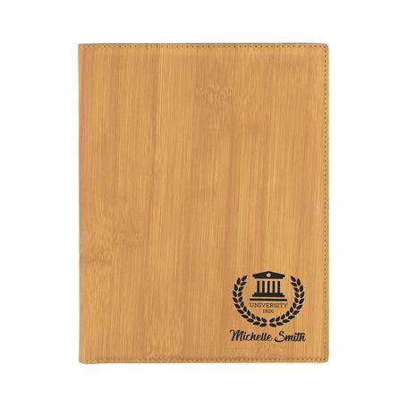 CM415BB - Leatherette Journal, Bamboo
