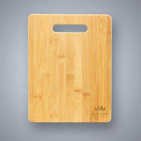 CM417B - Bamboo Cutting Board with Handle Cutout - Large
