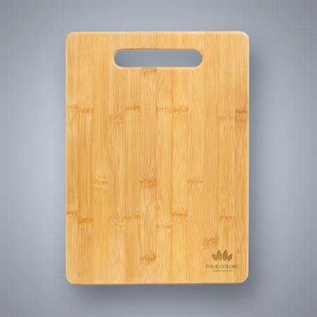 CM418 - Bamboo Cutting Board with Handle Cutout - Bar Size