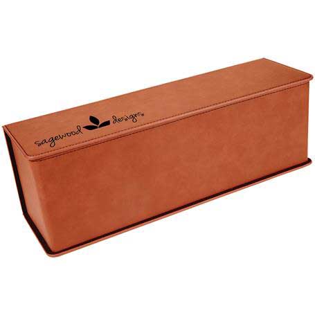 CM425RW - Leatherette Wine Box, Rawhide