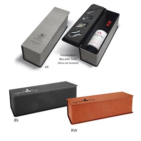 CM425 - Leatherette and Cork Wine Box