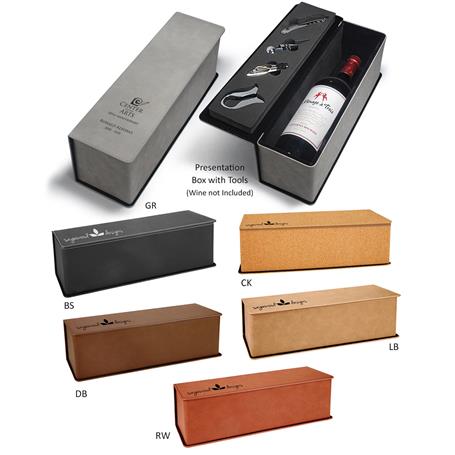 CM425 - Leatherette and Cork Wine Box