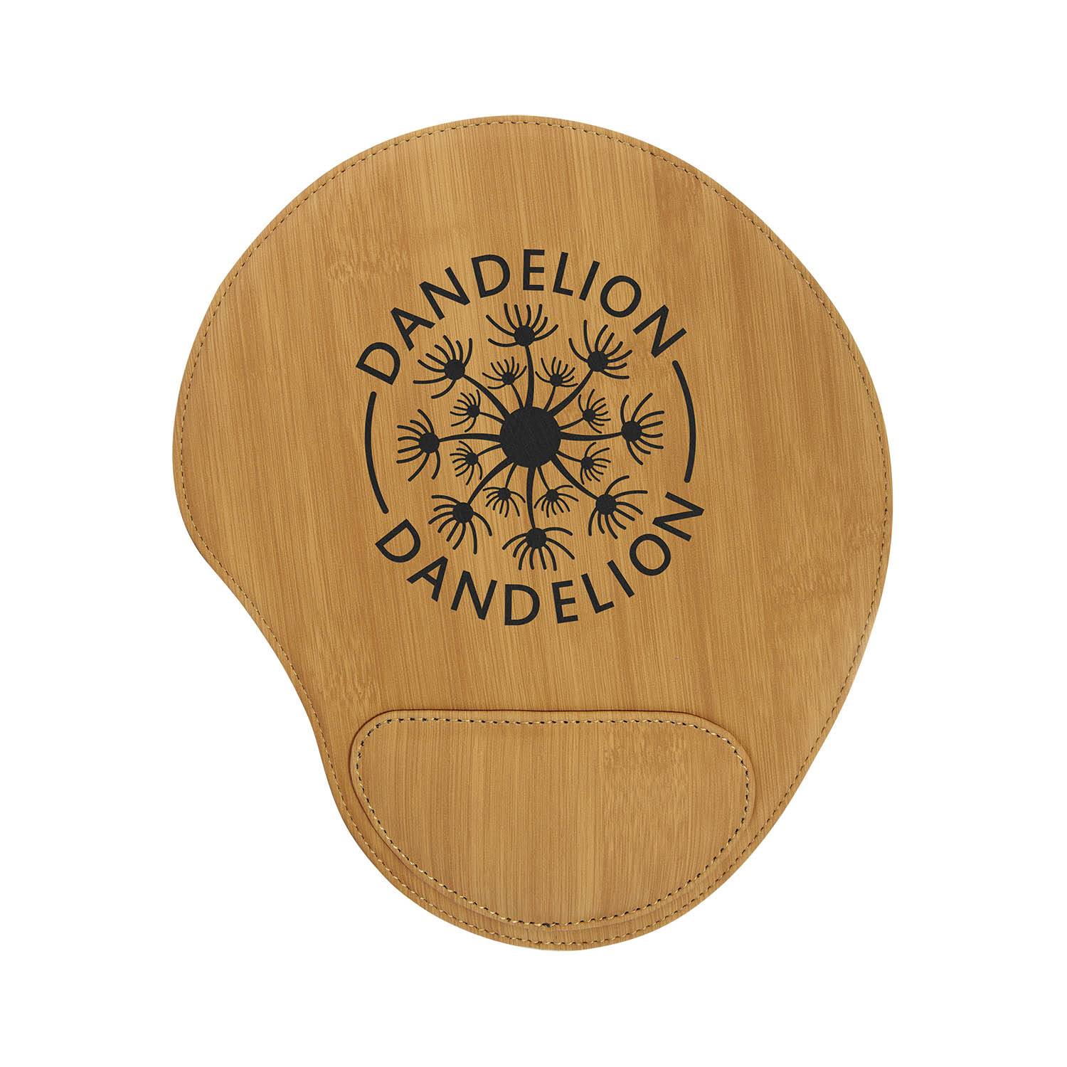 CM452BB - Leatherette Mouse Pad, Bamboo
