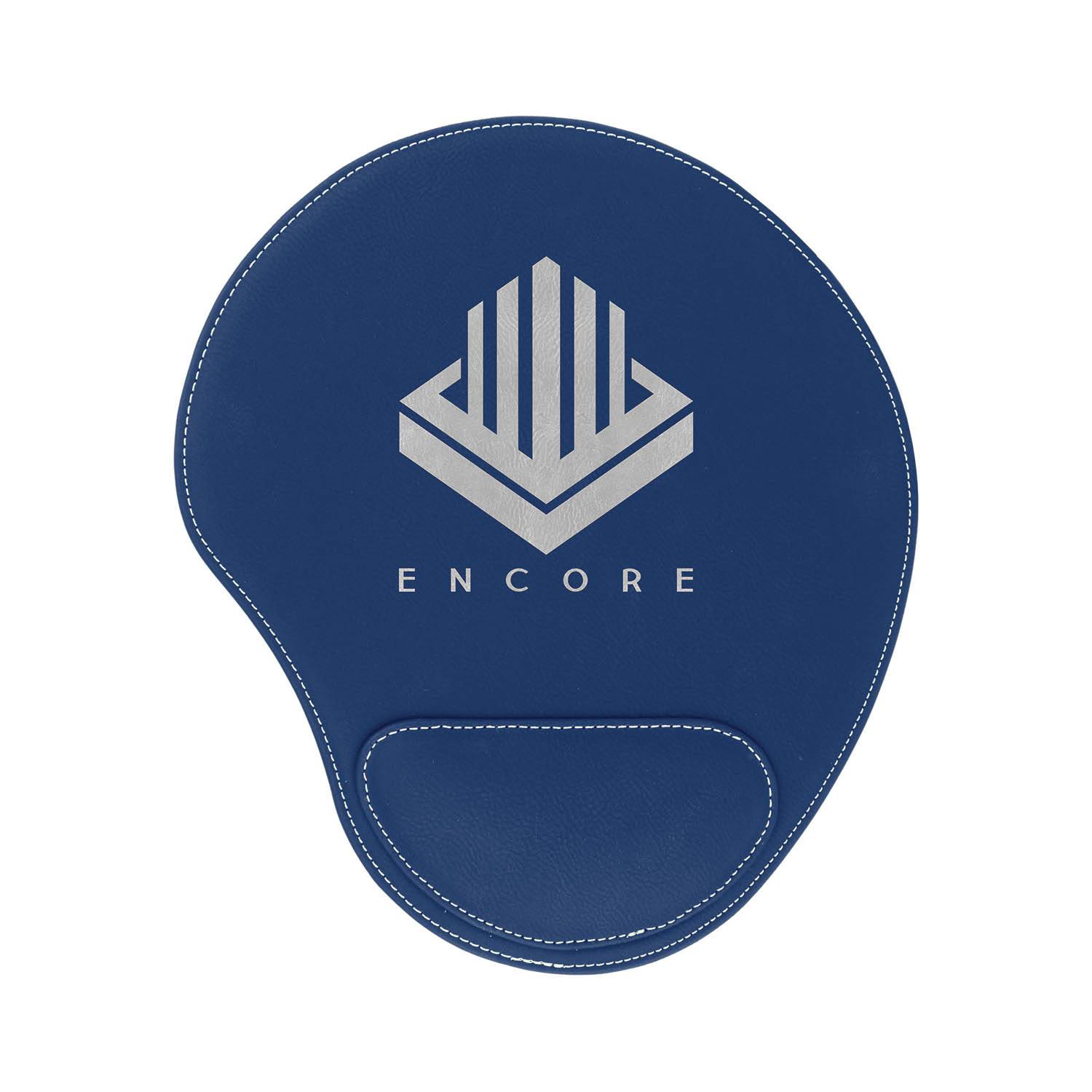 CM452BV - Leatherette Mouse Pad, Blue