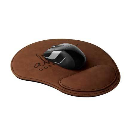 CM452DB - Leatherette Mouse Pad, Dark Brown