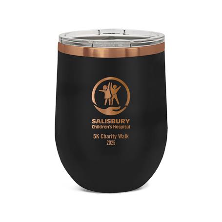 CM712BKRG - Polar Camel 12 oz. Stemless Tumbler