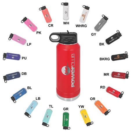 CM731 - Polar Camel Powder Coated Insulated Travel Water Bottle Includes Straw