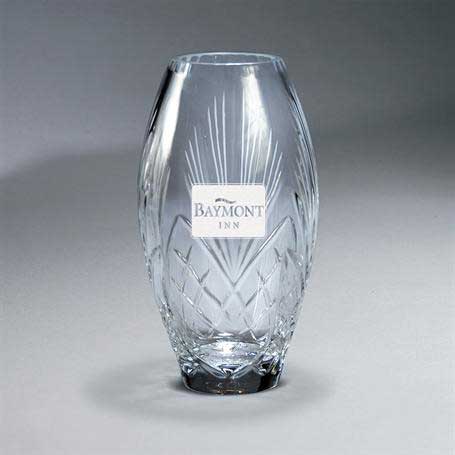 G0973 - Deep Carved Crystal Vase