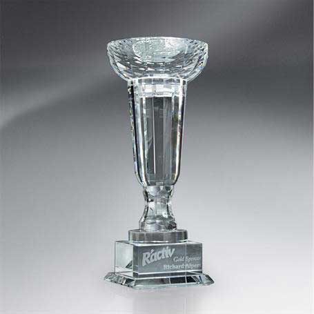GM405A - Crystal Cup-Shaped Trophy - Small