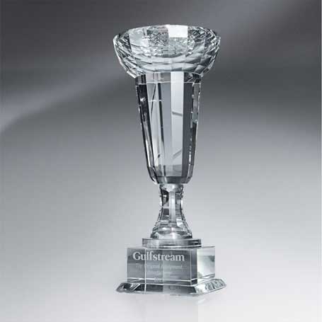 GM405C - Crystal Cup-Shaped Trophy - Large