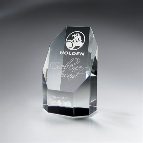 GM409A - Optic Crystal Wide Octagon Tower - Small
