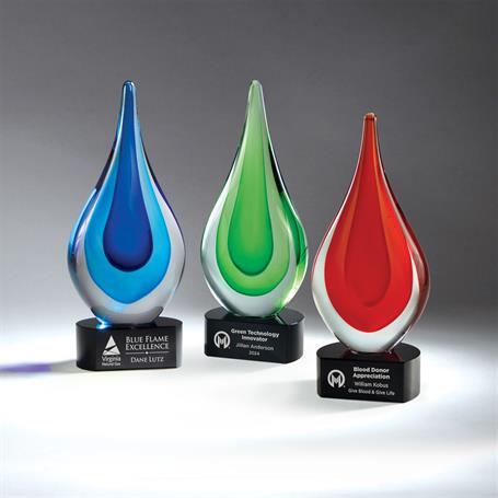 GM805* - Teardrop Art Glass