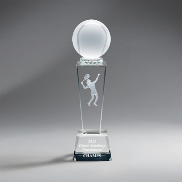 GM833K - Crystal Column with Ball, Female Tennis