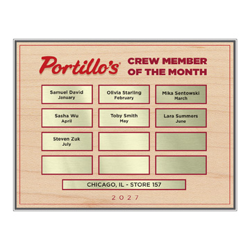 MW1001 - Metallic Window Perpetual, 10x13
 12 Names Openings