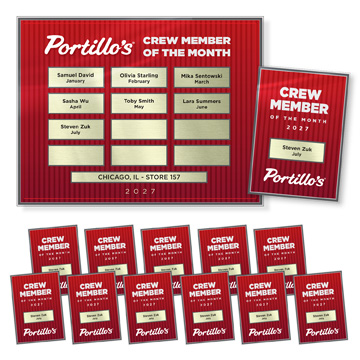 MW1004 - Metallic Window Set
1 Perpetual 10x13 Plaque, 12 Individual 5x7 Plaques