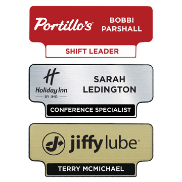 NB8001 - Bottom Tab Acryic Name Badges 
