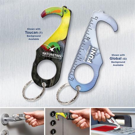 TK1500 - Touchless Infusion Keychain with Hole Handle