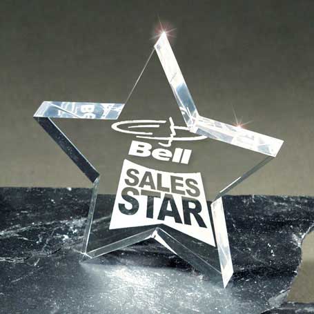 C4252L - Lasered Lucite Star Award