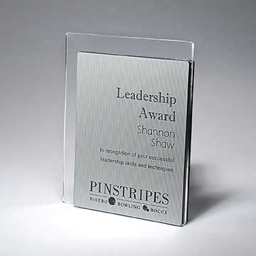 CD1029A - Pinstripe Plaque - Small, Silver