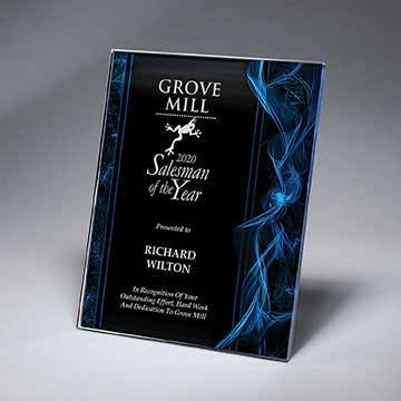 CD1031AB - Wisps Plaque, Blue