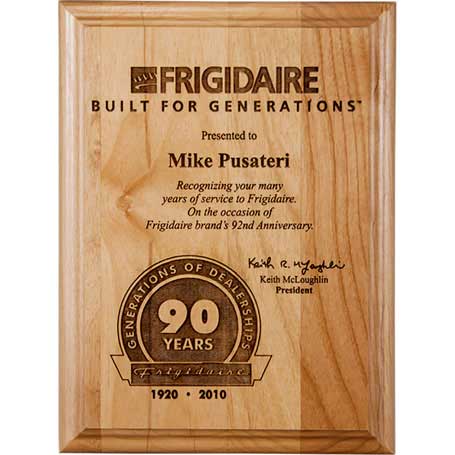 CD83B - Genuine Alder Wood Plaque