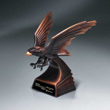 CM260B - Modern Bronze Finish Eagle in Flight - Large