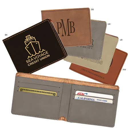 CM292* - Leatherette Slim-Line Wallet