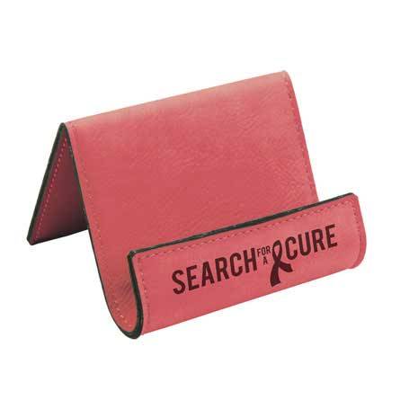 CM296PK - Leatherette Phone Easel, Pink