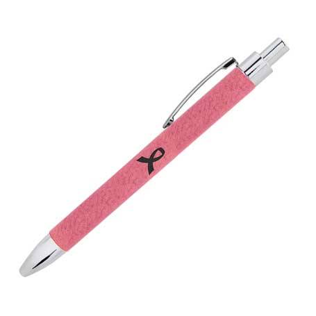 CM356PK - Leatherette Pen, Pink