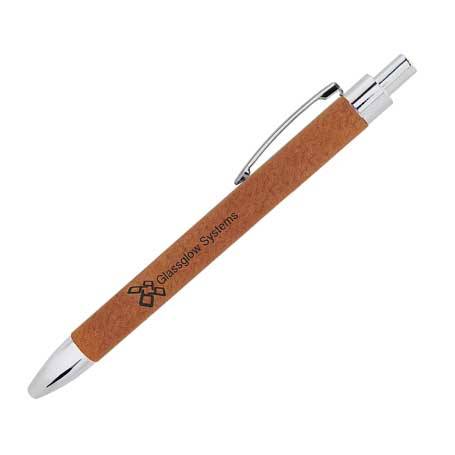 CM356RW - Leatherette Pen, Rawhide