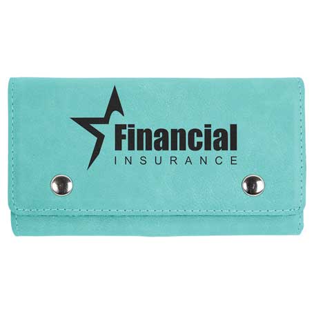 CM371TL - Leatherette Card and Dice Set, Teal
