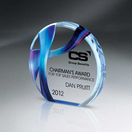 DCCD332C - Large Beveled Circle Award